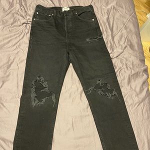 AGOLDE BLACK DISTRESSED JEANS! SIZE 28